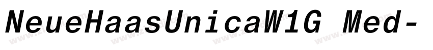 NeueHaasUnicaW1G Med字体转换 NeueHaasUnicaW1G Med字体转换